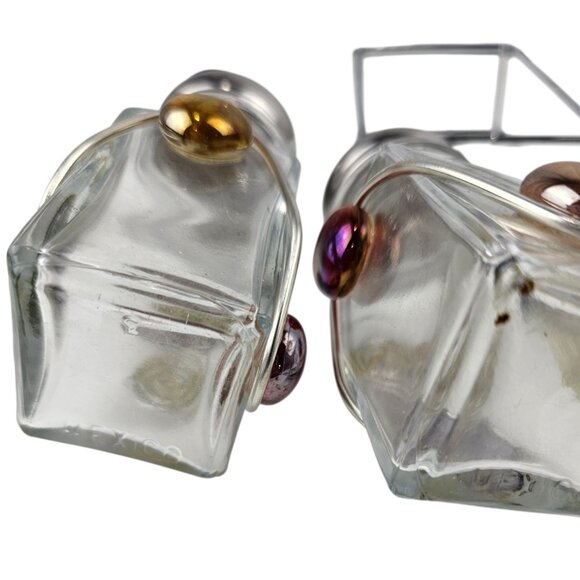 Beaded Salt and Pepper, Salt and Pepper Shakers, Wire Art Shaker, Kitchen Gadget - Picture 6 of 10